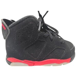 RARE🔥 Nike‎ Air Jordan VI 6 Retro Black Infrared 2014 384667-023 Sz 4C Baby TD